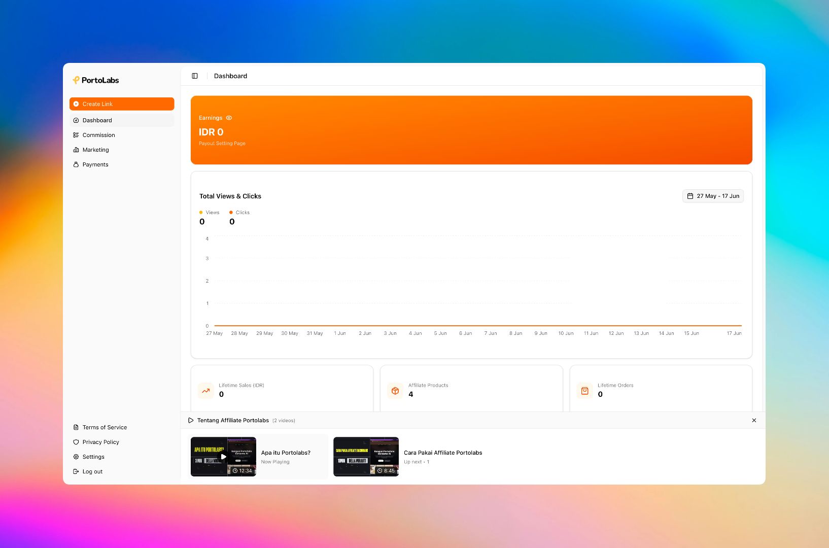 Affiliator Dashboard